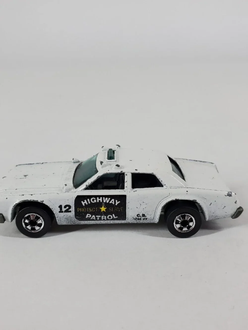 1977 Hot Wheels Blackwalls Police Cruiser Highway Patrol Hong Kong Base HK